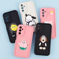 قاب سیلیکونی Fashion Case عروسک برجسته محافظ لنزدار Samsung Galaxy A24 4G