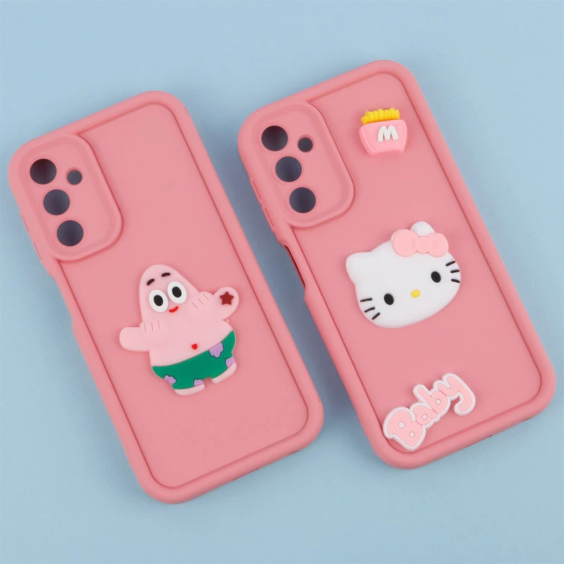 قاب سیلیکونی Fashion Case عروسک برجسته محافظ لنزدار Samsung Galaxy A24 4G