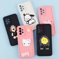قاب سیلیکونی Fashion Case عروسک برجسته محافظ لنزدار Samsung Galaxy A32 4G