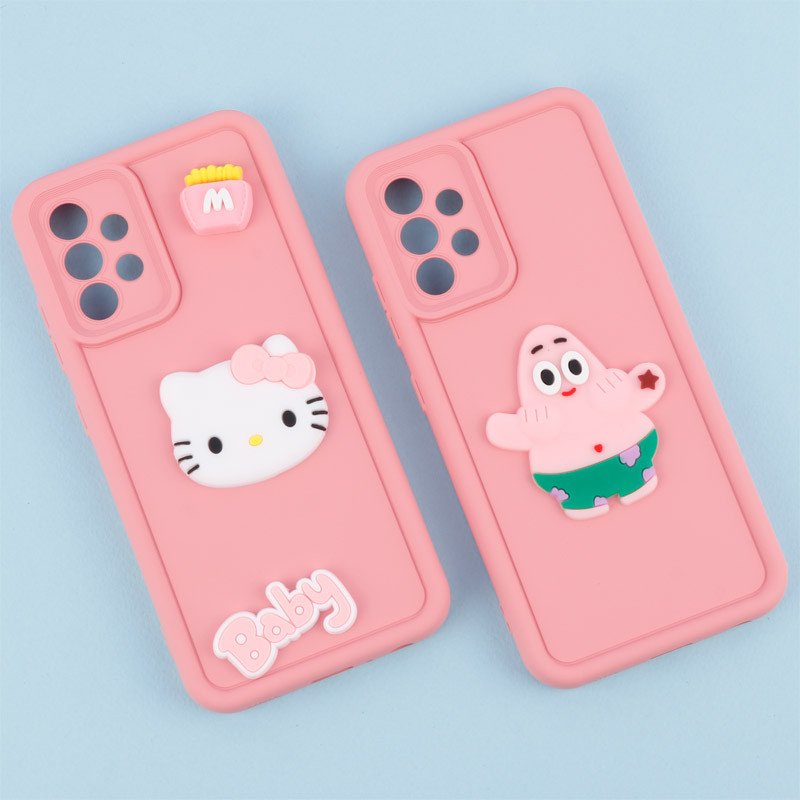 قاب سیلیکونی Fashion Case عروسک برجسته محافظ لنزدار Samsung Galaxy A32 4G