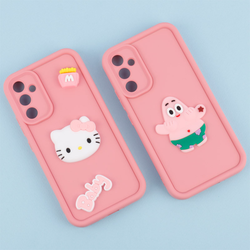 قاب سیلیکونی Fashion Case عروسک برجسته محافظ لنزدار Samsung Galaxy A34