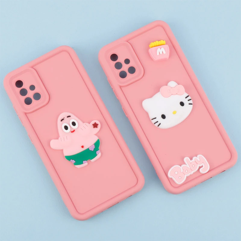 قاب سیلیکونی Fashion Case عروسک برجسته محافظ لنزدار Samsung Galaxy A51 4G