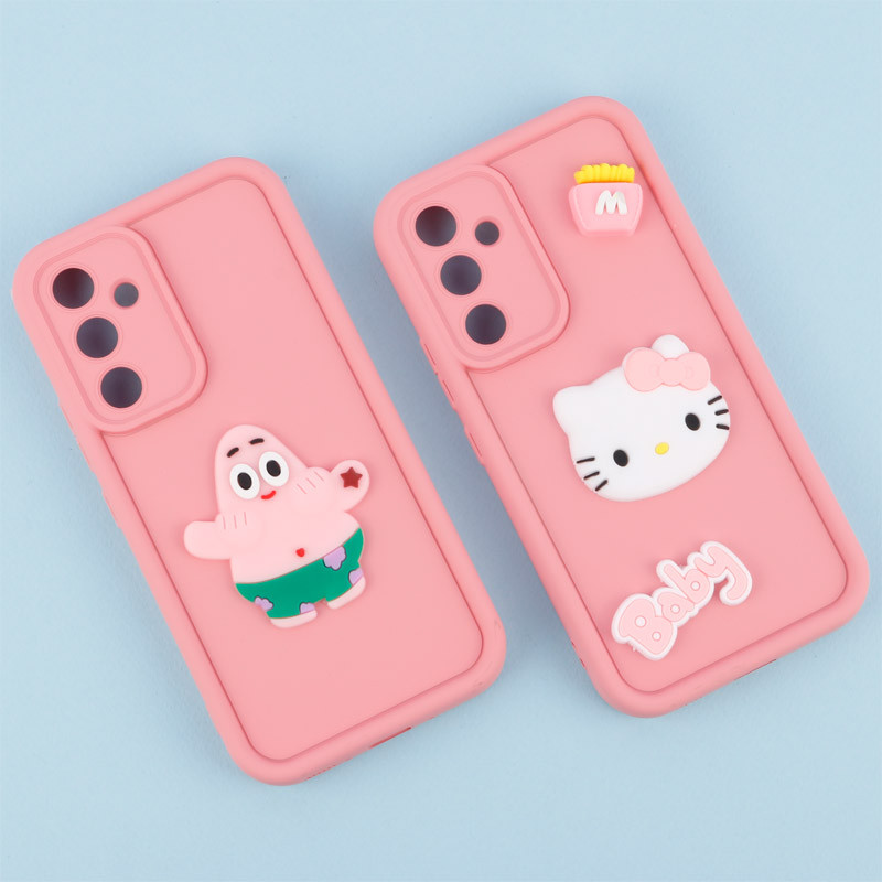 قاب سیلیکونی Fashion Case عروسک برجسته محافظ لنزدار Samsung Galaxy A54