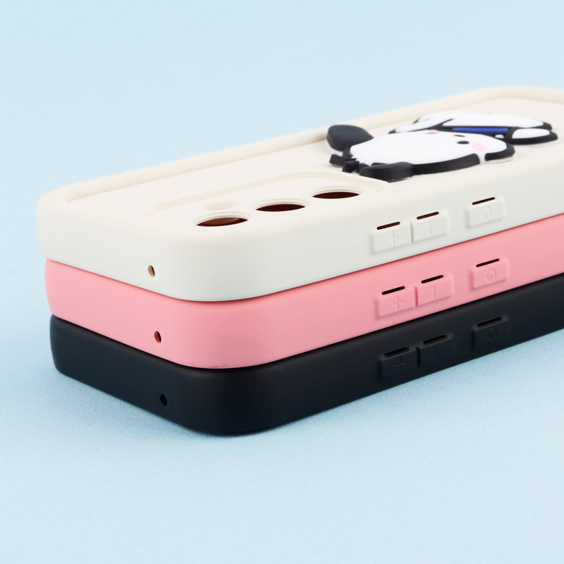 قاب سیلیکونی Fashion Case عروسک برجسته محافظ لنزدار Samsung Galaxy A54