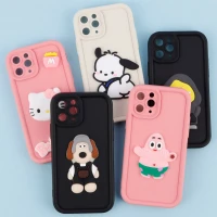 قاب سیلیکونی Fashion Case عروسک برجسته محافظ لنزدار iPhone 11 Pro