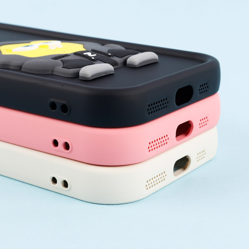 قاب سیلیکونی Fashion Case عروسک برجسته محافظ لنزدار iPhone 11 Pro