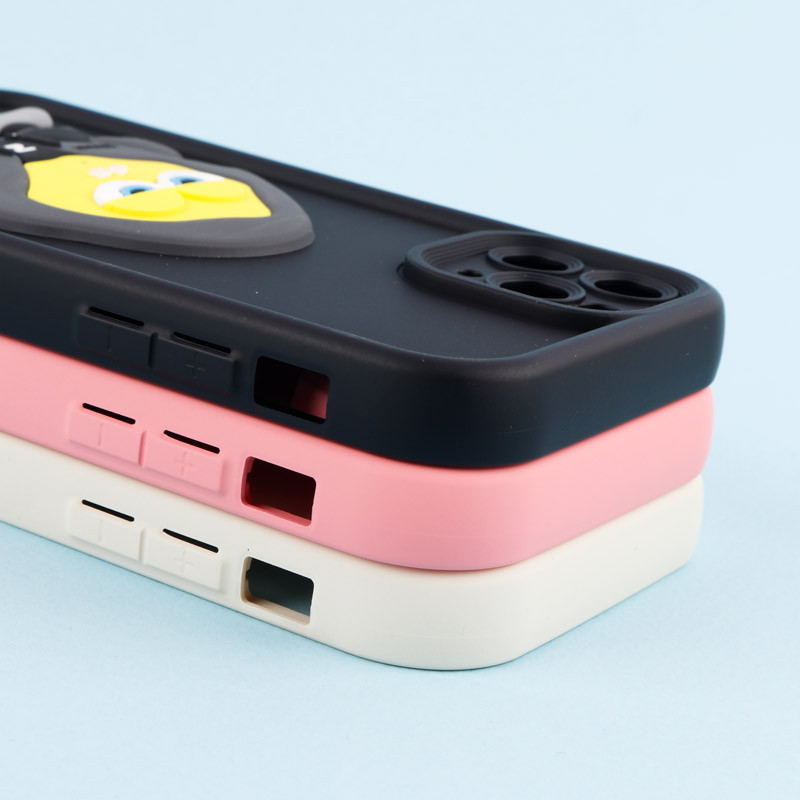 قاب سیلیکونی Fashion Case عروسک برجسته محافظ لنزدار iPhone 11 Pro