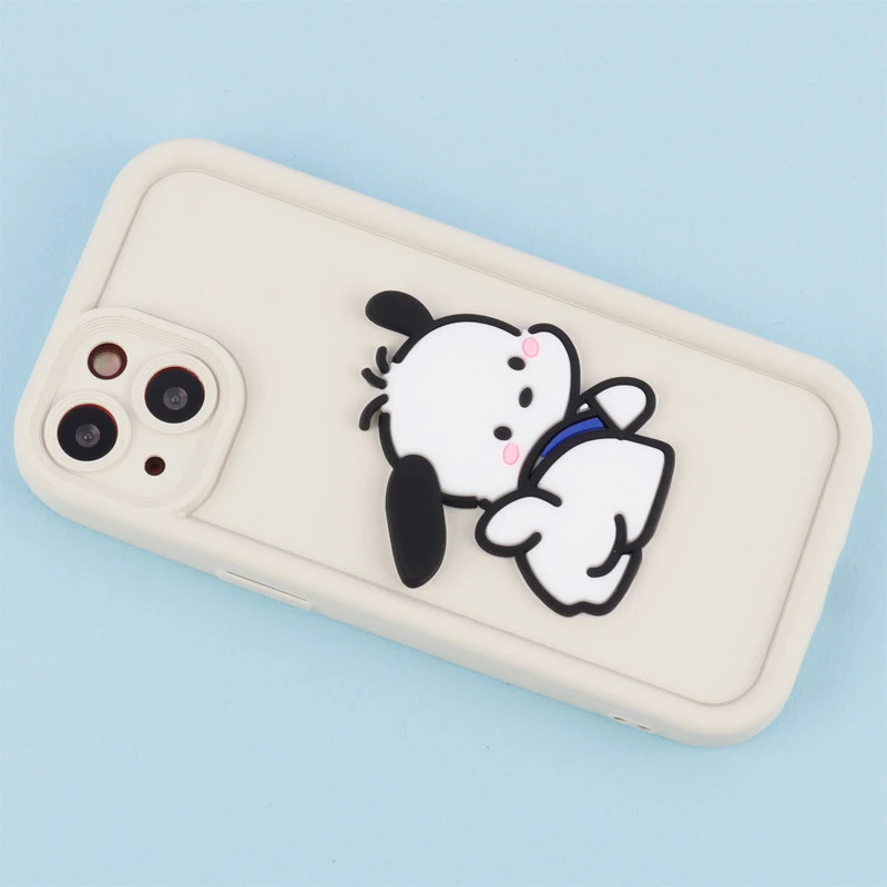 قاب سیلیکونی Fashion Case عروسک برجسته محافظ لنزدار iPhone 13