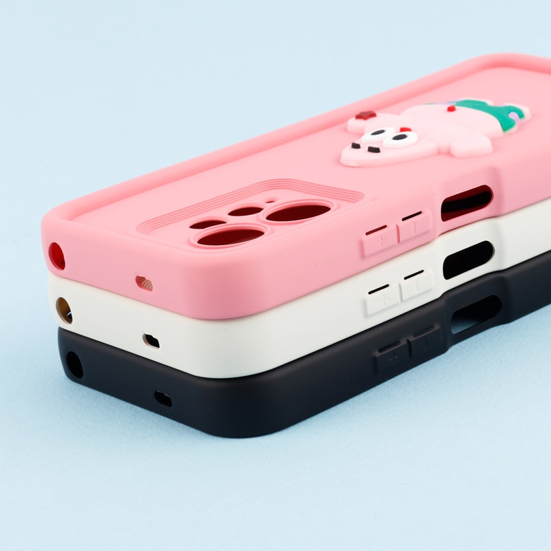 قاب سیلیکونی Fashion Case عروسک برجسته محافظ لنزدار Xiaomi Redmi Note 12 4G