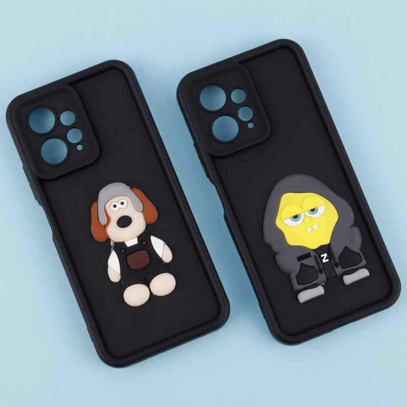 قاب سیلیکونی Fashion Case عروسک برجسته محافظ لنزدار Xiaomi Redmi Note 12 4G