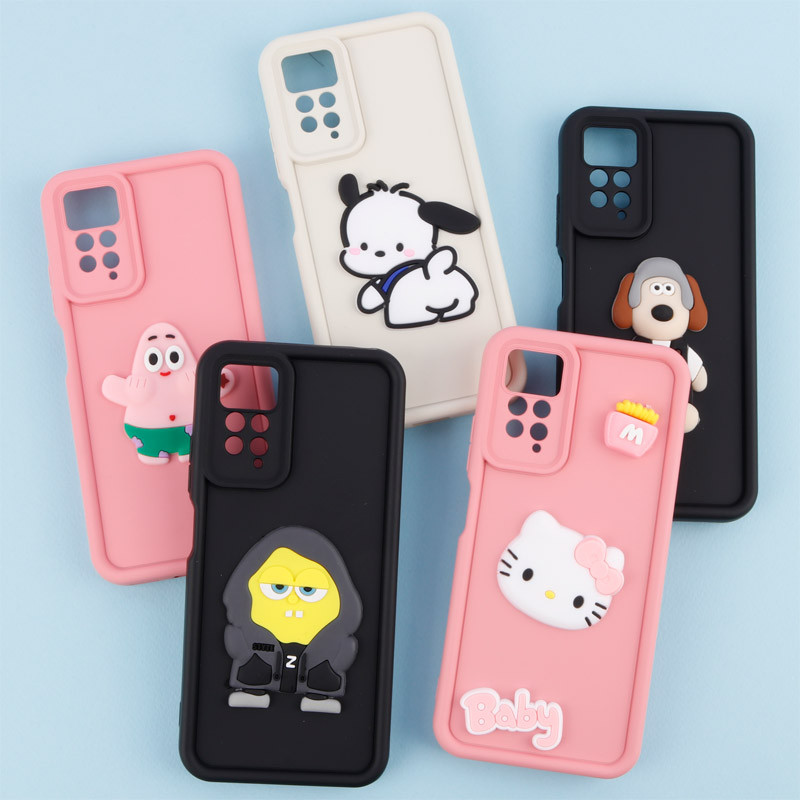 قاب سیلیکونی Fashion Case عروسک برجسته محافظ لنزدار Xiaomi Redmi Note 12 Pro 4G سری M