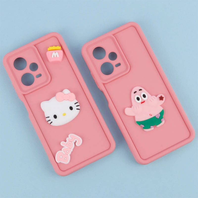 قاب سیلیکونی Fashion Case عروسک برجسته محافظ لنزدار Xiaomi Redmi Note 12 Pro 5G