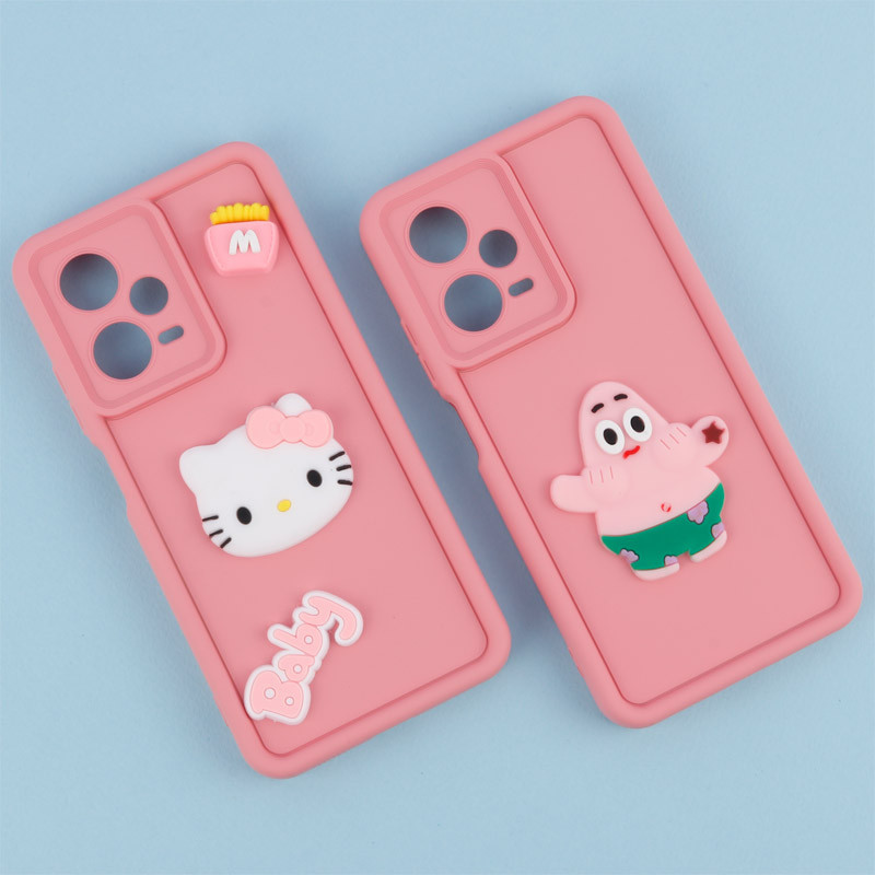 قاب سیلیکونی Fashion Case عروسک برجسته محافظ لنزدار Xiaomi Redmi Note 12 Pro 5G