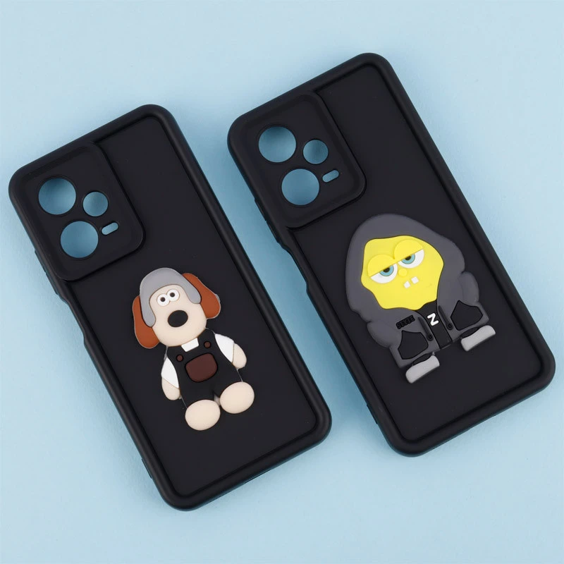 قاب سیلیکونی Fashion Case عروسک برجسته محافظ لنزدار Xiaomi Redmi Note 12 Pro 5G