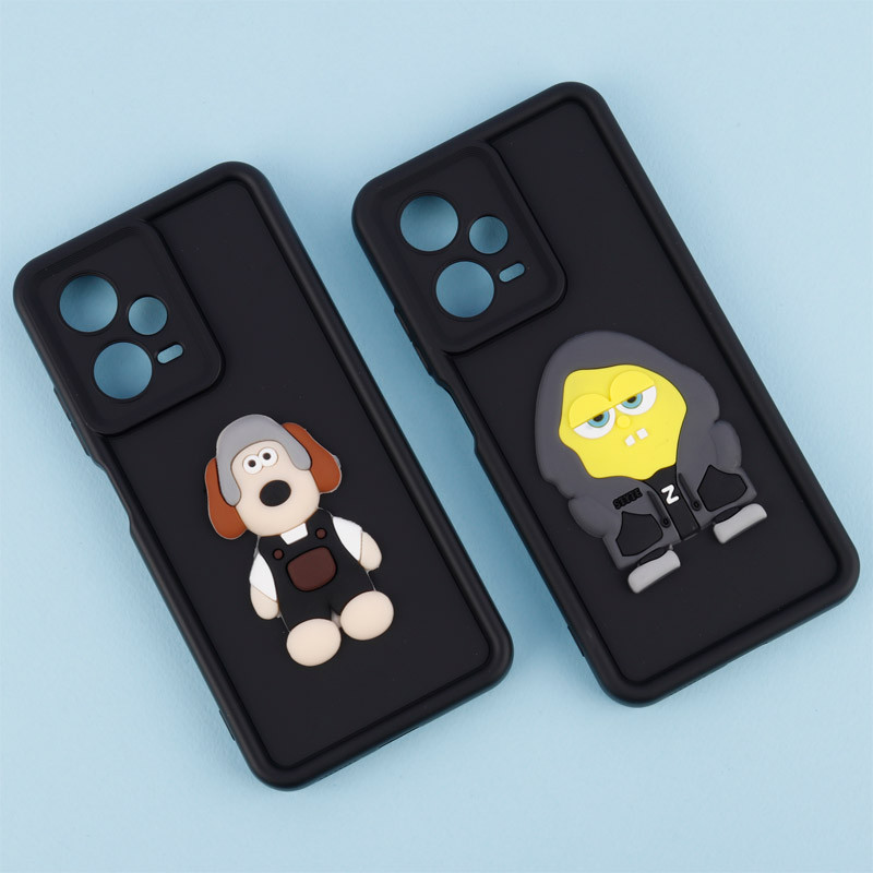 قاب سیلیکونی Fashion Case عروسک برجسته محافظ لنزدار Xiaomi Redmi Note 12 Pro 5G