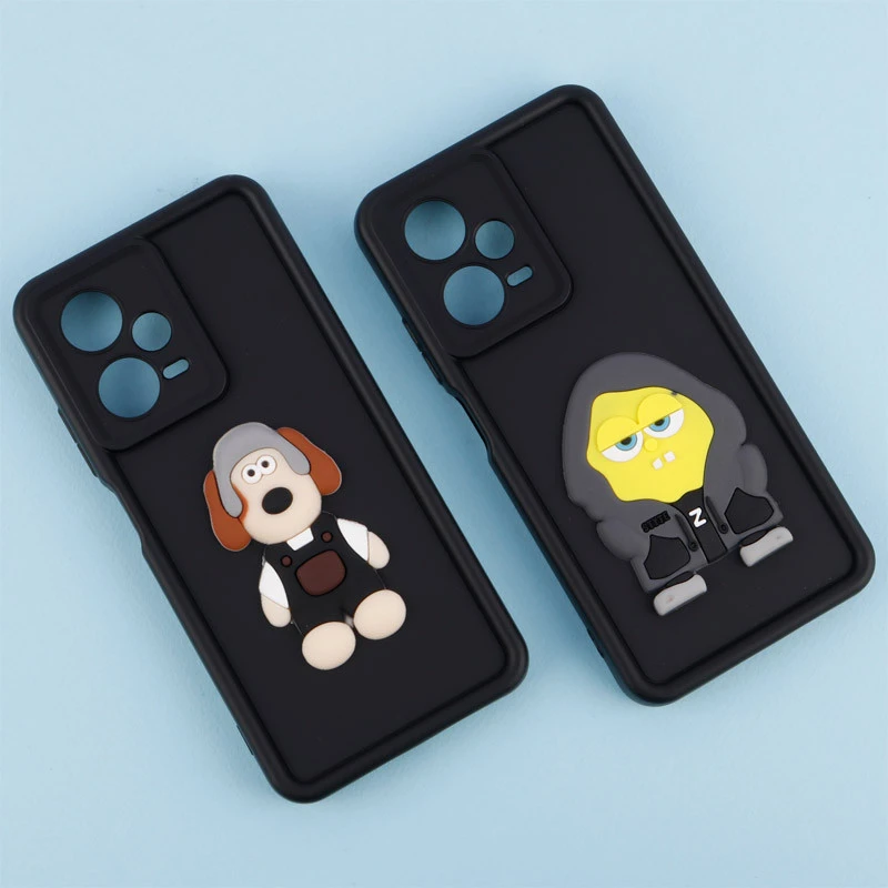 قاب سیلیکونی Fashion Case عروسک برجسته محافظ لنزدار Xiaomi Redmi Note 12 Pro Plus
