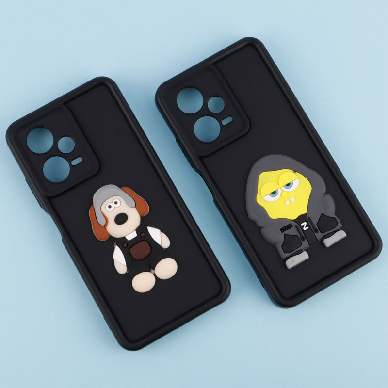قاب سیلیکونی Fashion Case عروسک برجسته محافظ لنزدار Xiaomi Redmi Note 12 Pro Plus