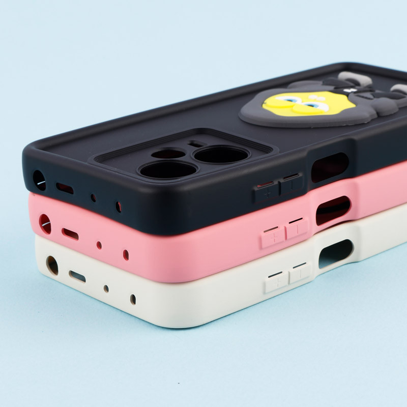 قاب سیلیکونی Fashion Case عروسک برجسته محافظ لنزدار Xiaomi Redmi Note 12 Pro Plus