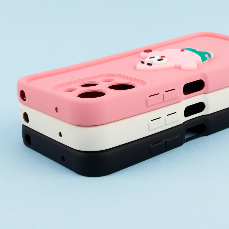قاب سیلیکونی Fashion Case عروسک برجسته محافظ لنزدار Xiaomi Redmi 12 4G