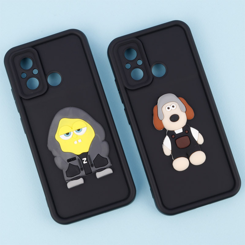 قاب سیلیکونی Fashion Case عروسک برجسته محافظ لنزدار Xiaomi Redmi 12C