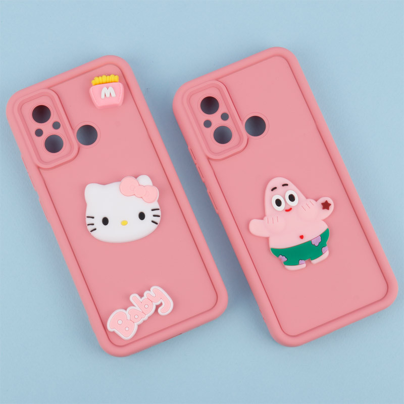 قاب سیلیکونی Fashion Case عروسک برجسته محافظ لنزدار Xiaomi Redmi 12C
