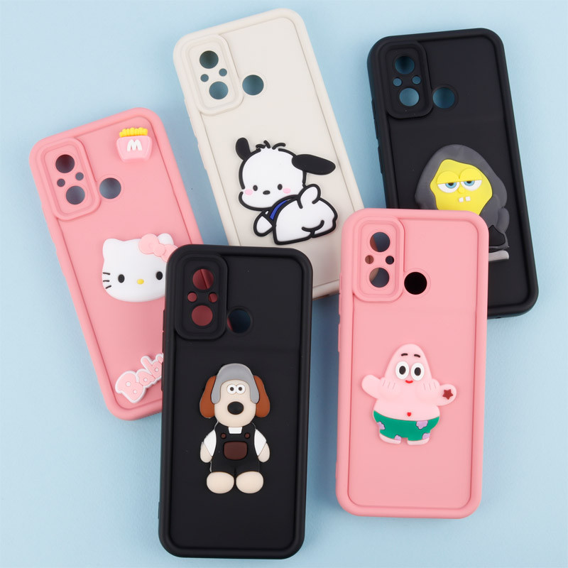 قاب سیلیکونی Fashion Case عروسک برجسته محافظ لنزدار Xiaomi Redmi 12C
