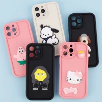 قاب سیلیکونی Fashion Case عروسک برجسته محافظ لنزدار iPhone 13 Pro Max