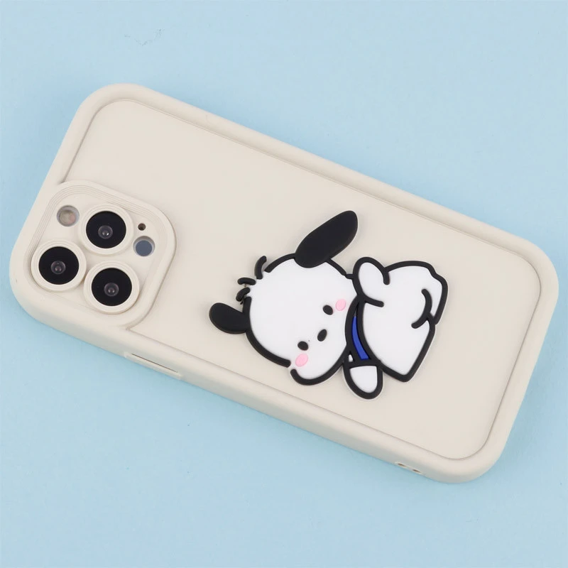 قاب سیلیکونی Fashion Case عروسک برجسته محافظ لنزدار iPhone 13 Pro Max