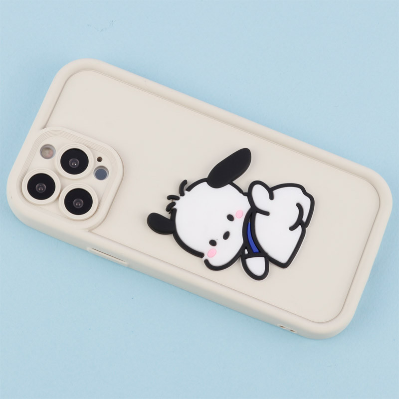 قاب سیلیکونی Fashion Case عروسک برجسته محافظ لنزدار iPhone 13 Pro Max