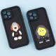 قاب سیلیکونی Fashion Case عروسک برجسته محافظ لنزدار iPhone 13 Pro Max
