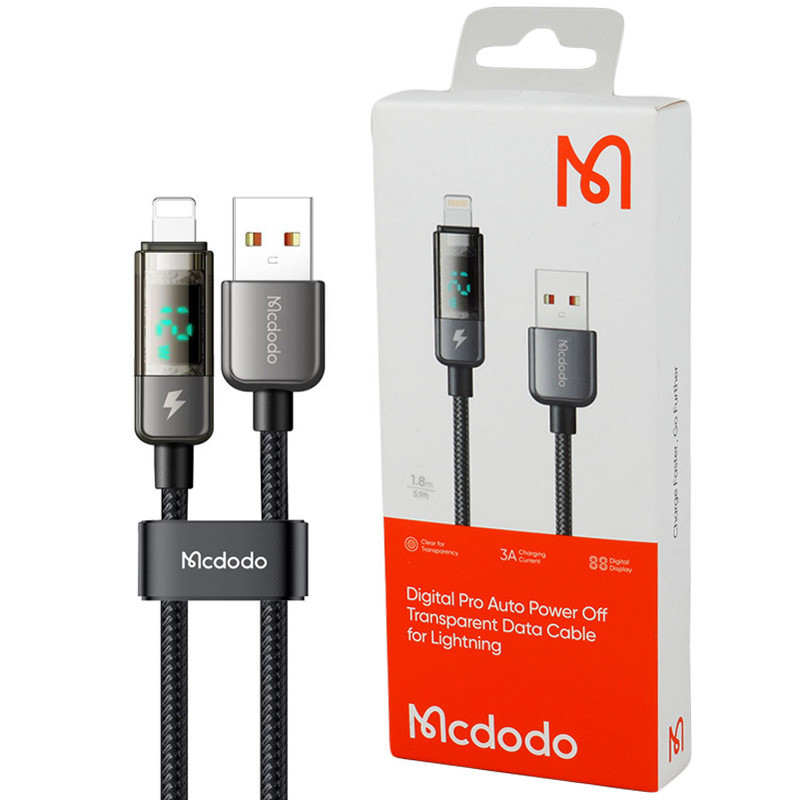 کابل آیفونی فست شارژ Mcdodo CA-3621 3A 1.8m