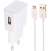 شارژر دیواری فست شارژ Samsung S10+ EP-TA200 2A QC3.0 PD + کابل میکرو یو اس بی