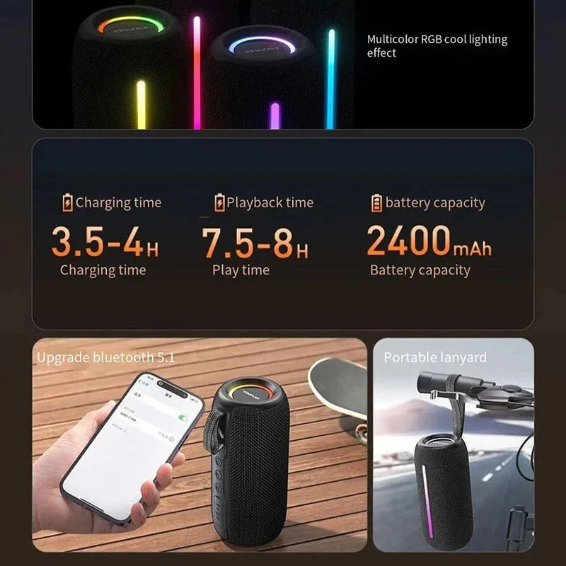 اسپیکر بلوتوثی رم و فلش خور Awei Y386