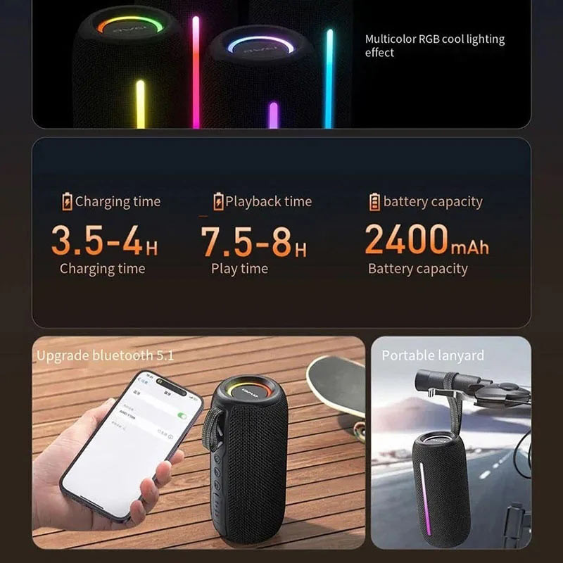 اسپیکر بلوتوثی رم و فلش خور Awei Y386