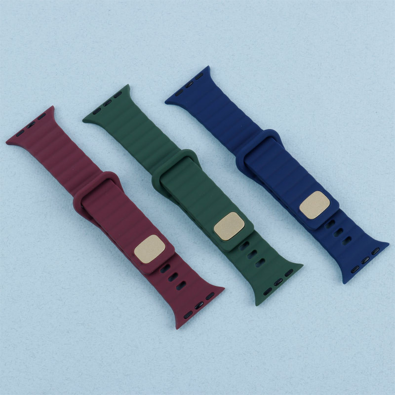 بند اپل واچ سیلیکونی طرح پافر Watch Band سایز 38/40/41 میلی متری