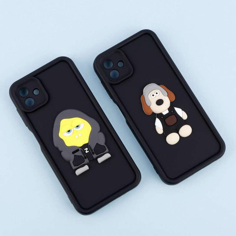 قاب سیلیکونی Fashion Case عروسک برجسته محافظ لنزدار Samsung Galaxy A04