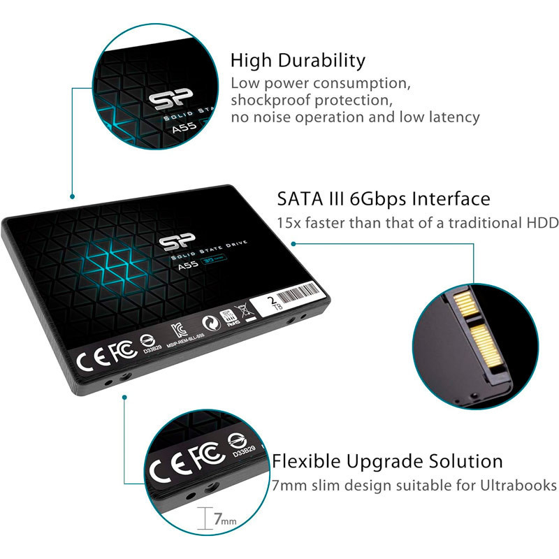 حافظه SSD سیلیکون پاور Silicon Power Ace A55 2TB
