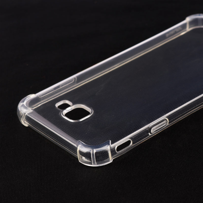 قاب ژله ای ضربه گیر بی رنگ محافظ لنزدار Samsung Galaxy J5 Prime