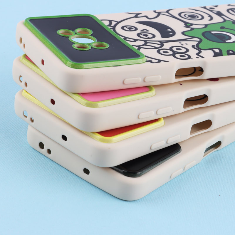 قاب TPU طرح دار رنگی محافظ لنزدار Xiaomi Poco x3/x3 NFC/x3 pro