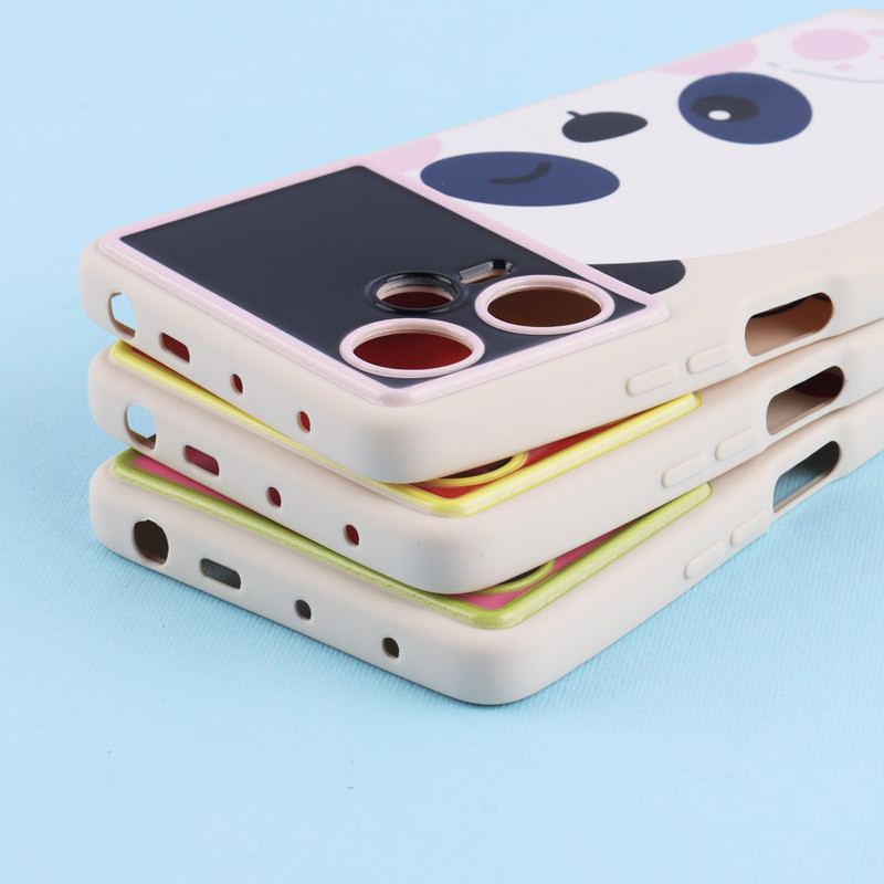 قاب TPU طرح دار رنگی محافظ لنزدار Xiaomi Poco F5
