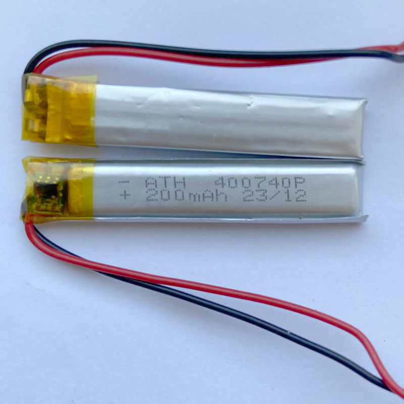 باتری لیتیوم 200mAh 40*7*4mm 400740P