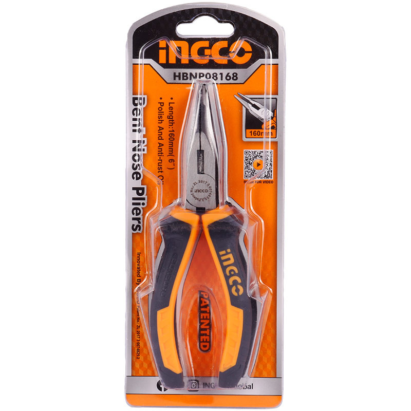 انبر دم باریک دم کج اینکو "Ingco HBNP08168 6