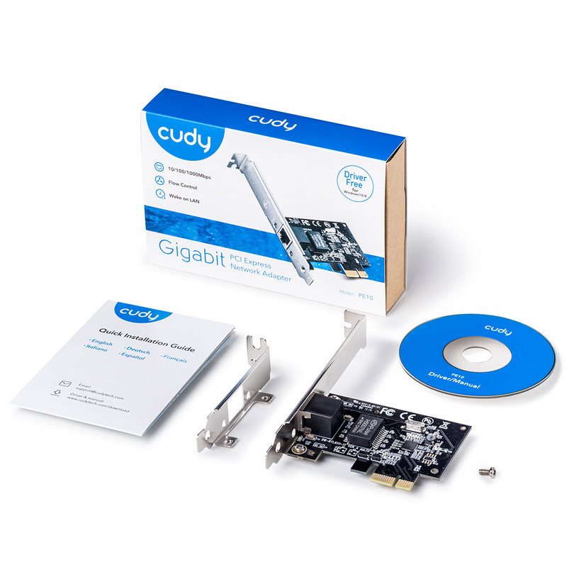کارت شبکه اینترنال Cudy PE10 1000Mbps PCI-E