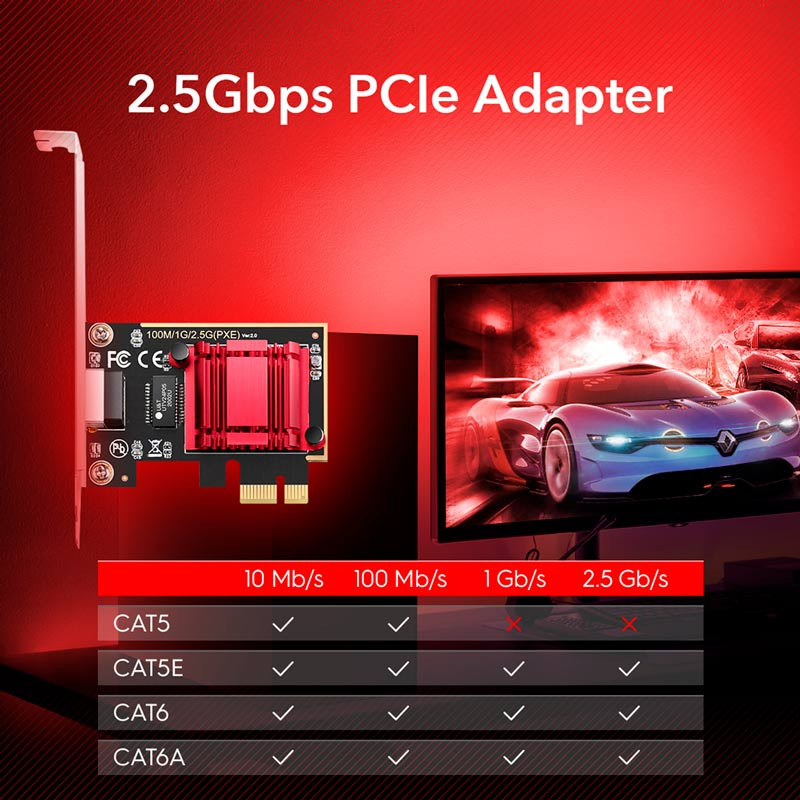 کارت شبکه اینترنال Cudy PE25 2.5Gbps PCI-E