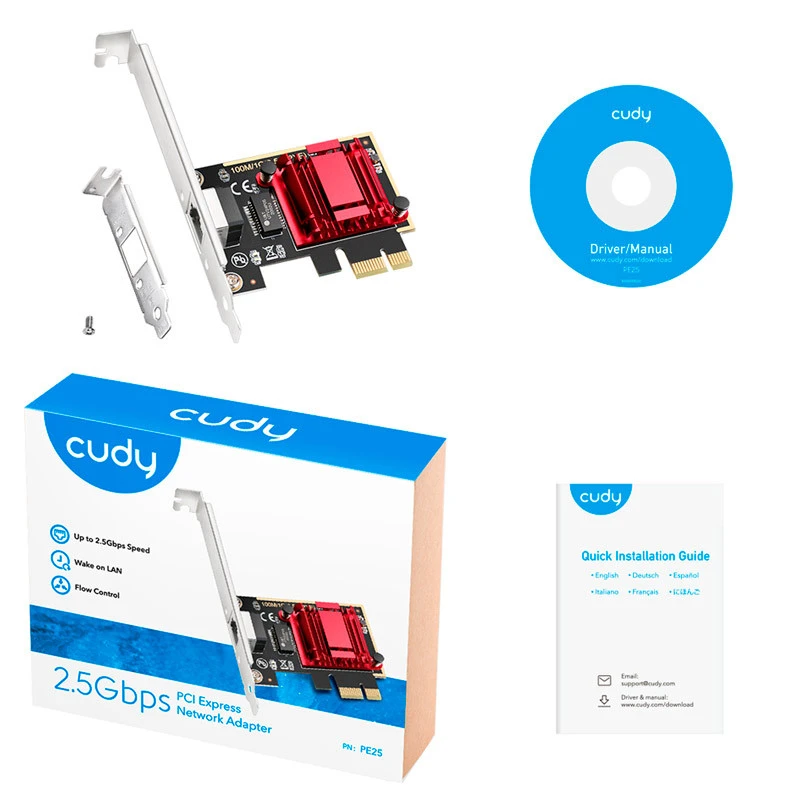 کارت شبکه اینترنال Cudy PE25 2.5Gbps PCI-E