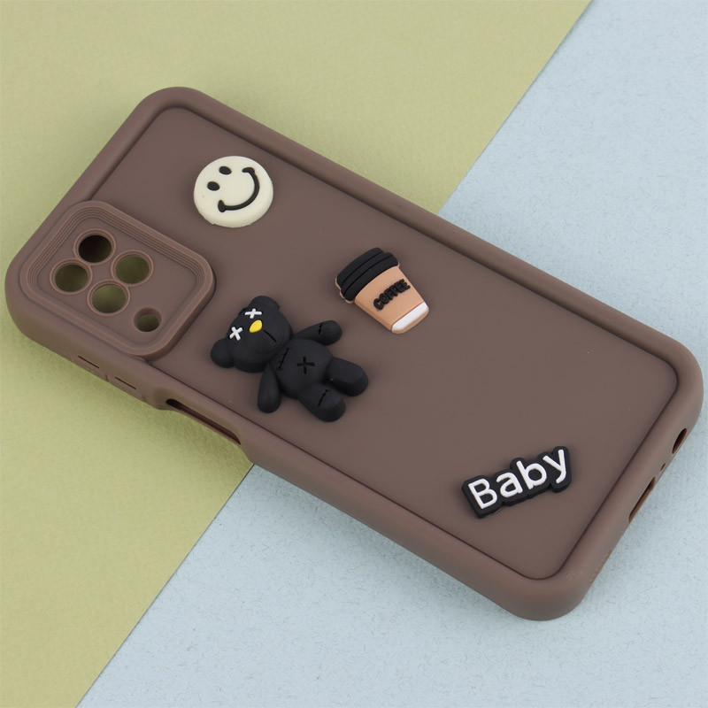 قاب سیلیکونی Fashion Case عروسک برجسته ریز محافظ لنزدار Samsung Galaxy A12 / M12