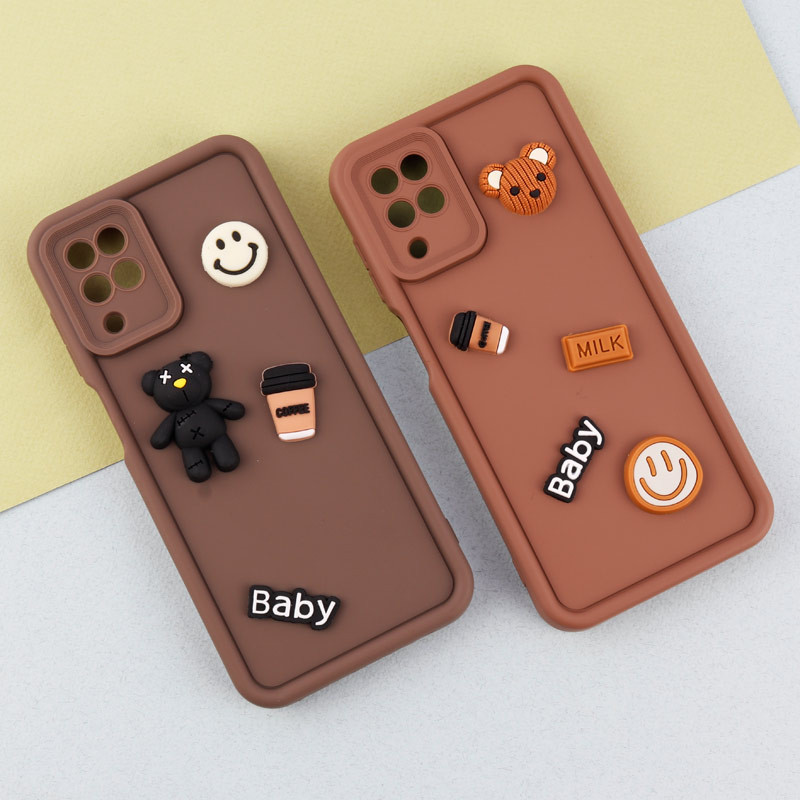 قاب سیلیکونی Fashion Case عروسک برجسته ریز محافظ لنزدار Samsung Galaxy A12 / M12