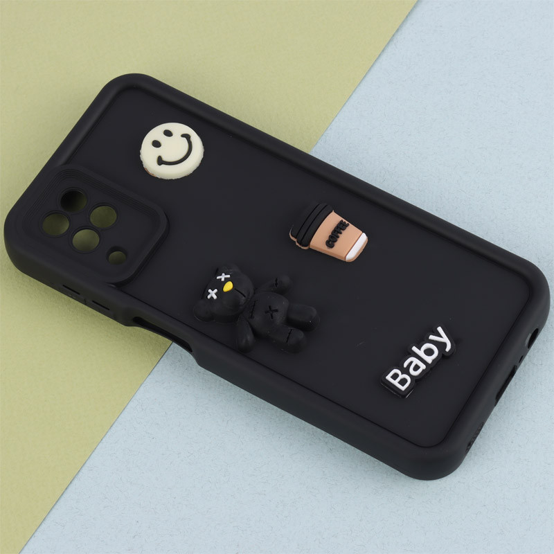 قاب سیلیکونی Fashion Case عروسک برجسته ریز محافظ لنزدار Samsung Galaxy A12 / M12