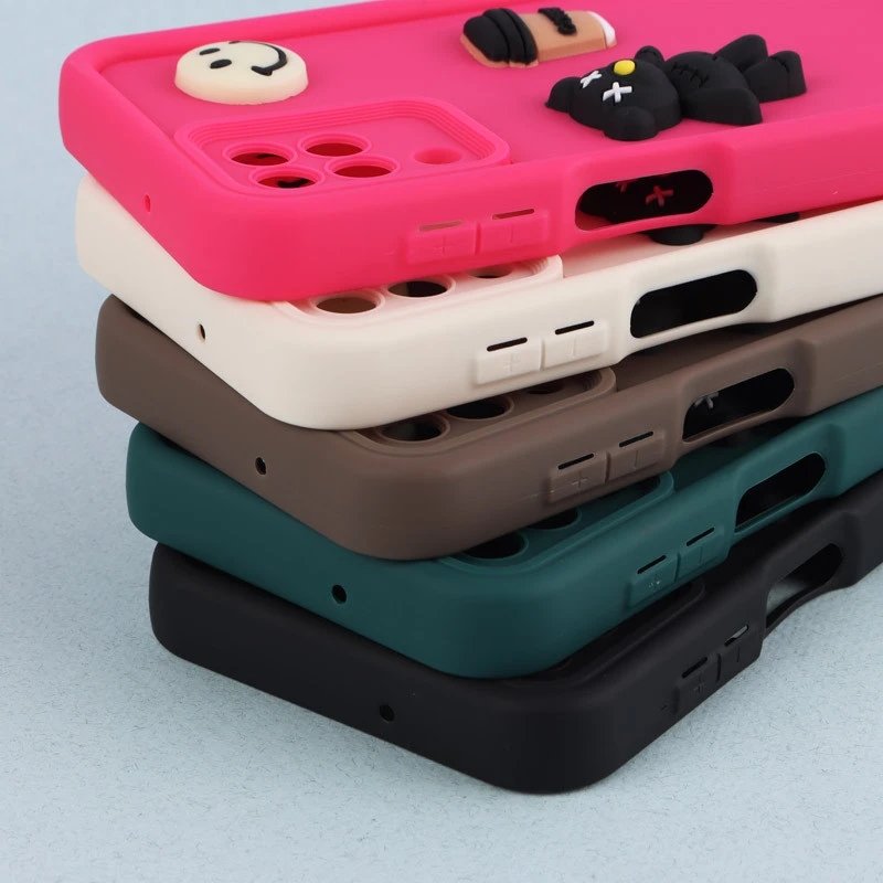 قاب سیلیکونی Fashion Case سامسونگ Galaxy A12 / M12 عروسک برجسته ریز محافظ لنزدار
