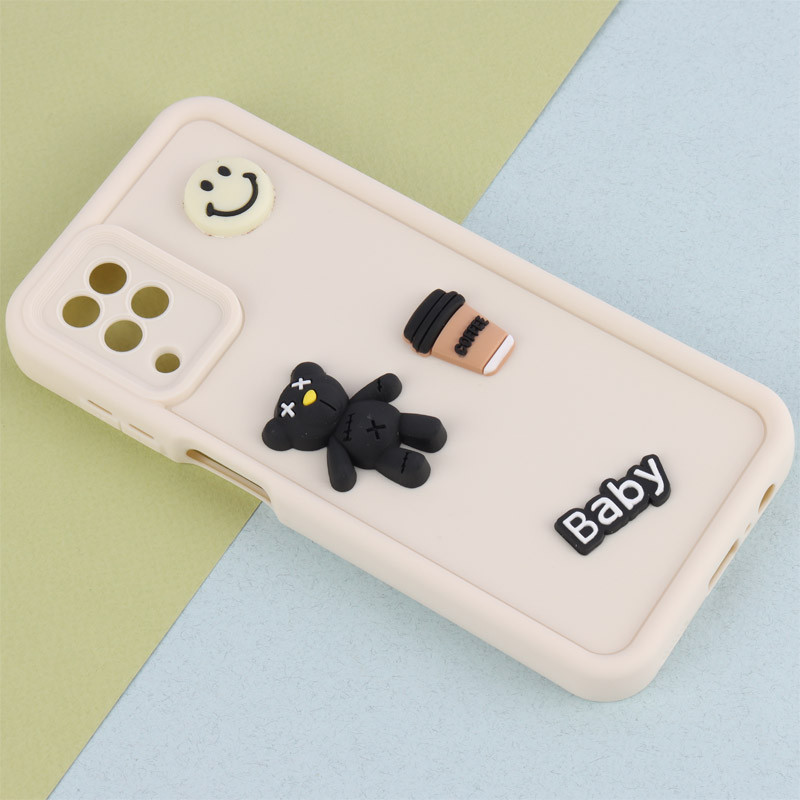قاب سیلیکونی Fashion Case عروسک برجسته ریز محافظ لنزدار Samsung Galaxy A12 / M12